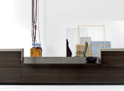 Theke Büro Desk Arbeitstisch Büromöbel Rezeption Empfangstheke Counter Neu